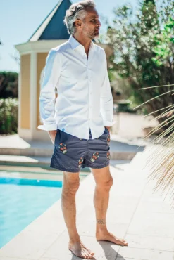 Mex|Best Sellers<Les Canebiers All Over Mex - Navy