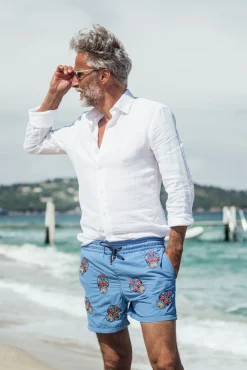 Mex|Best Sellers<Les Canebiers All Over Mex - Sky Blue