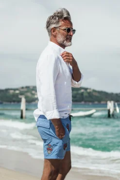 Mex|Best Sellers<Les Canebiers All Over Mex - Sky Blue