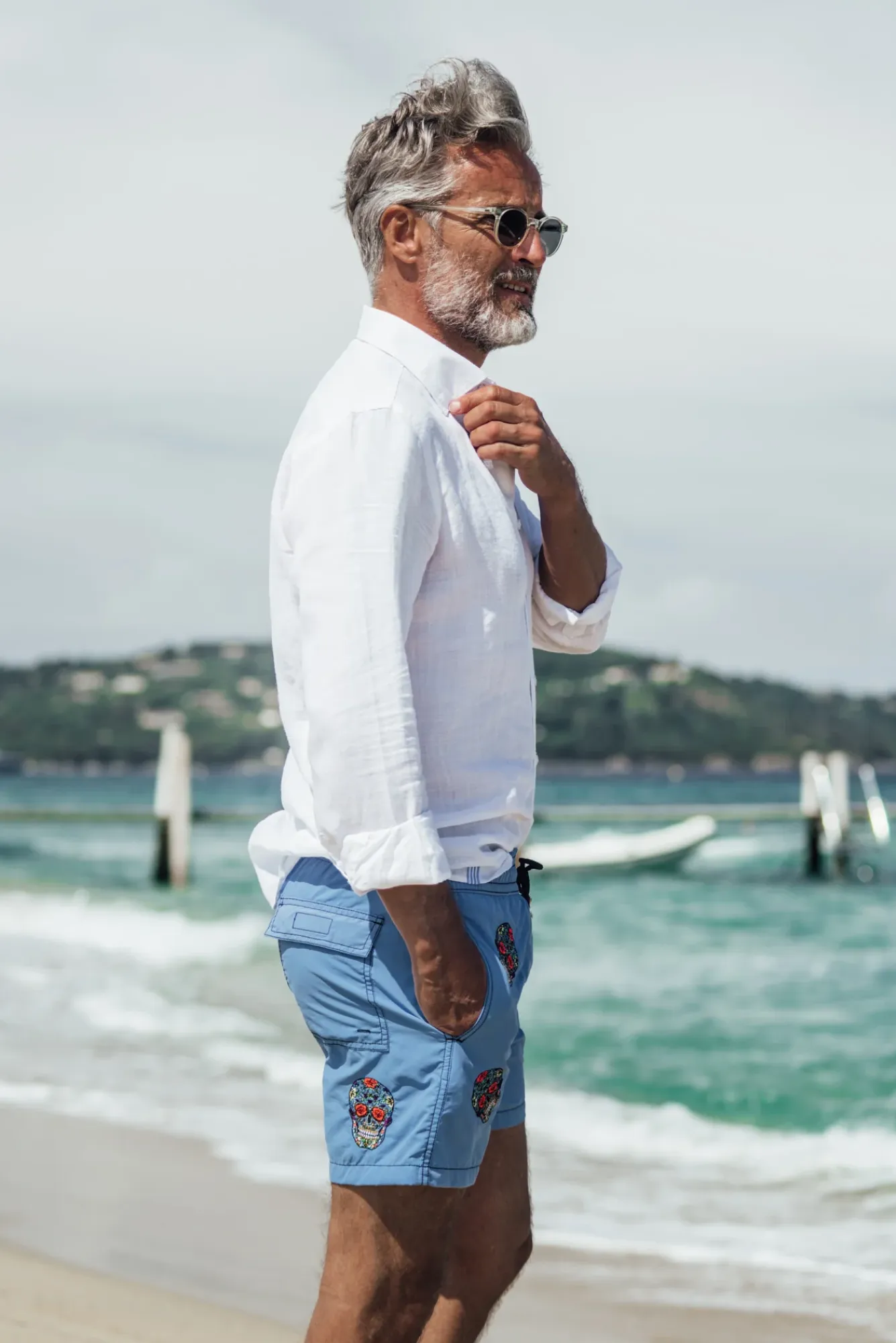Mex|Best Sellers<Les Canebiers All Over Mex - Sky Blue