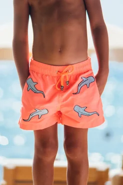 Garçons<Les Canebiers All Over Shark Kids - Orange