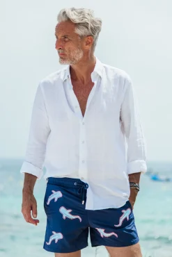 Shark|Best Sellers<Les Canebiers All Over Shark - Navy