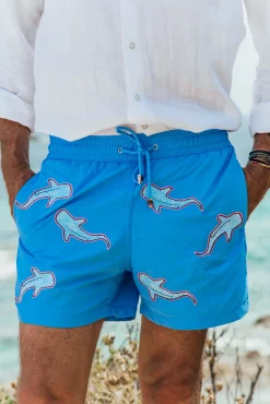 Shark|Best Sellers<Les Canebiers All Over Shark - Sky Blue