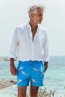 Shark|Best Sellers<Les Canebiers All Over Shark - Sky Blue