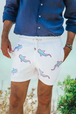Shark|Best Sellers<Les Canebiers All Over Shark - White