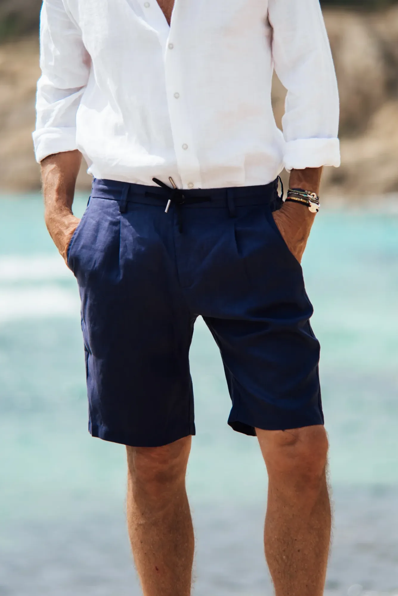 Shorts<Les Canebiers Cimes Short - Navy