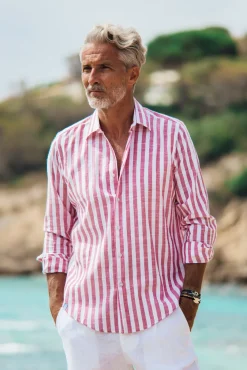 Chemises<Les Canebiers Divin Cotton - Red Stripes