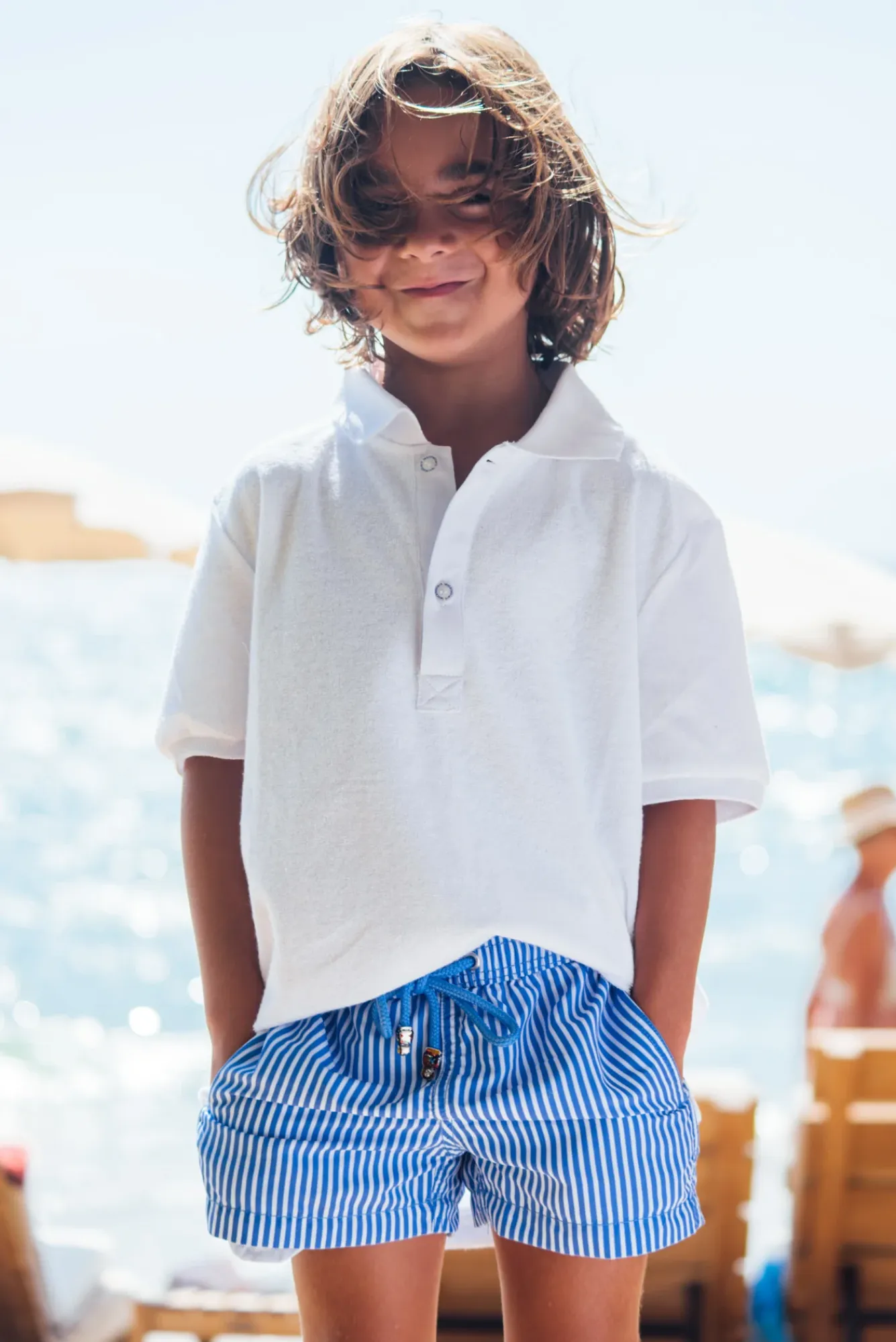 Garçons<Les Canebiers Ermitage Court Kids - Blue Stripes
