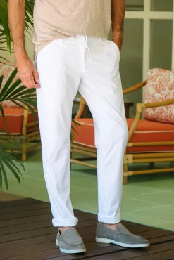 Pantalons<Les Canebiers Marsouin Pants - White