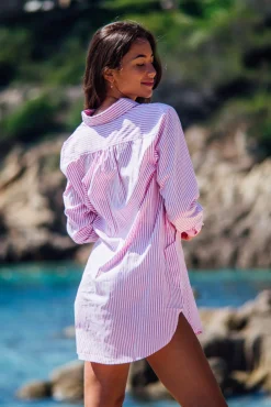Robes<Les Canebiers Pascatt dress - Pink Stripes