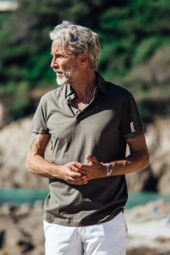 Polos<Les Canebiers Polo Marsouin - Khaki