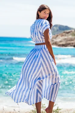 Ensemble|Jupes<Les Canebiers Sariette - Blue Stripe