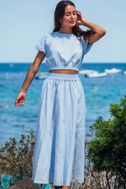 Ensemble|Jupes<Les Canebiers Sariette - Sky Blue