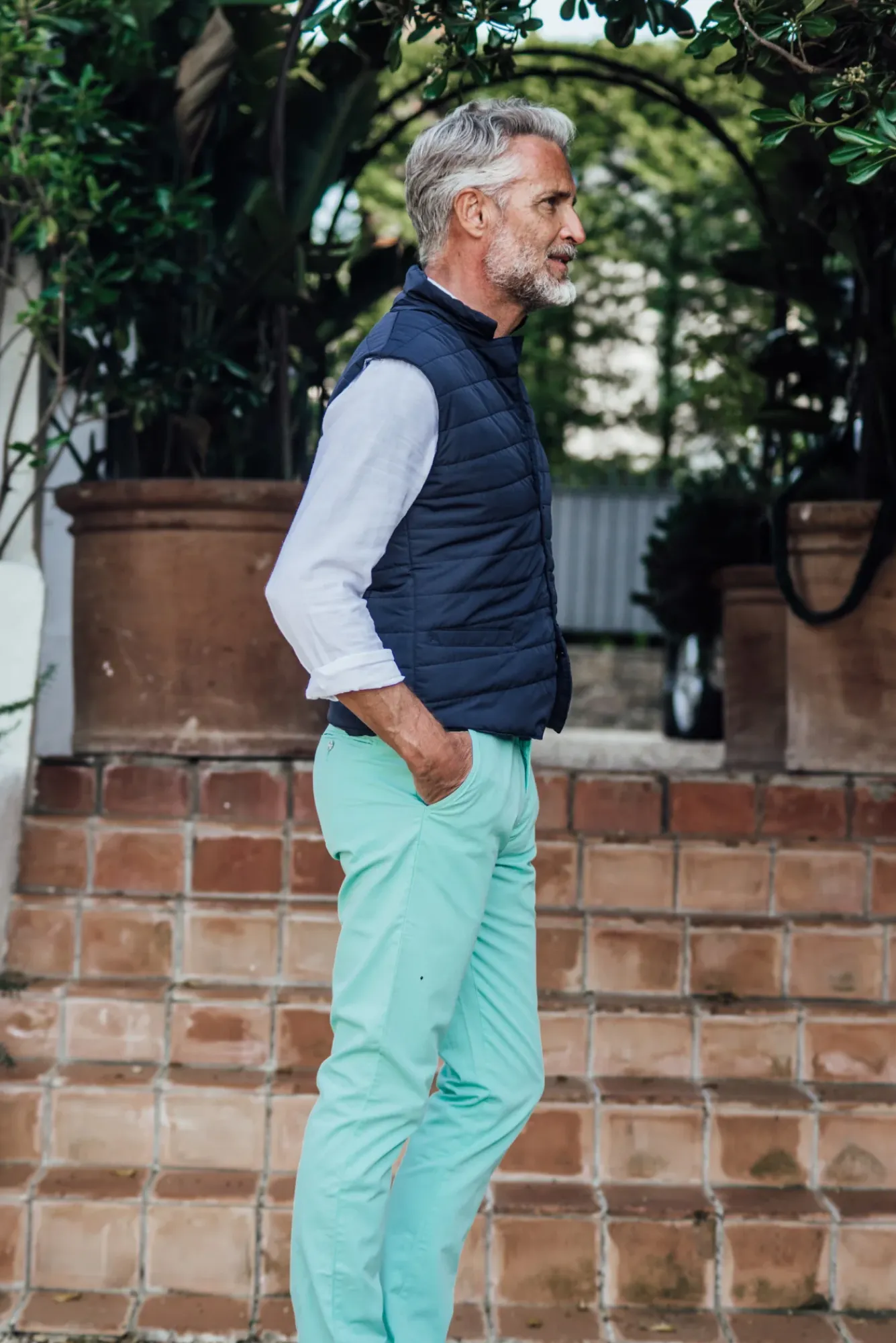 Pantalons<Les Canebiers Tartane pants - Green Water