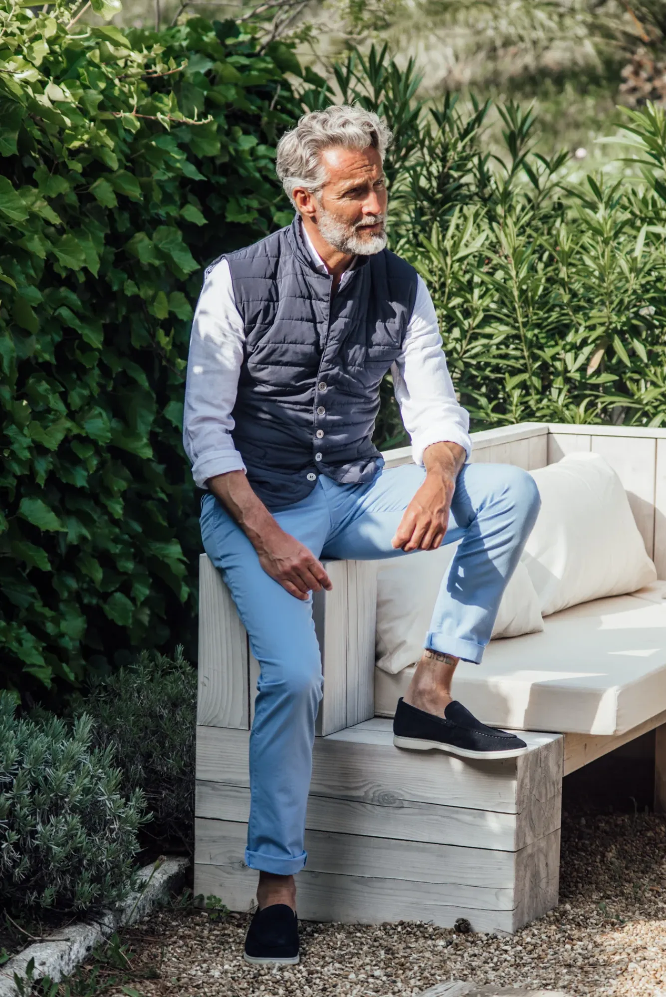 Pantalons<Les Canebiers Tartane pants - Sky Blue