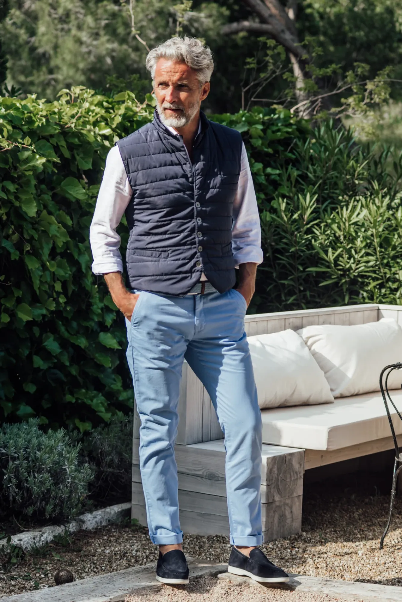 Pantalons<Les Canebiers Tartane pants - Sky Blue