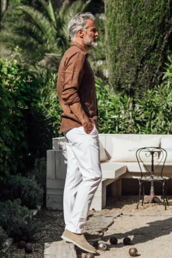 Pantalons<Les Canebiers Tartane pants - White