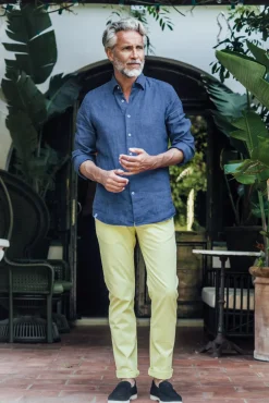 Pantalons<Les Canebiers Tartane pants - Yellow