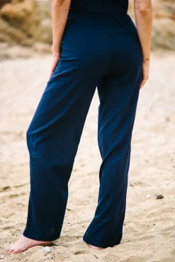 Pantalons<Les Canebiers Vernatelle Pants - Navy