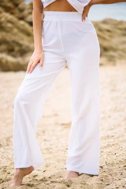 Pantalons<Les Canebiers Vernatelle Pants - White